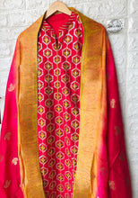 Load image into Gallery viewer, Chanderi Silk Suit with Benarsi Dupatta