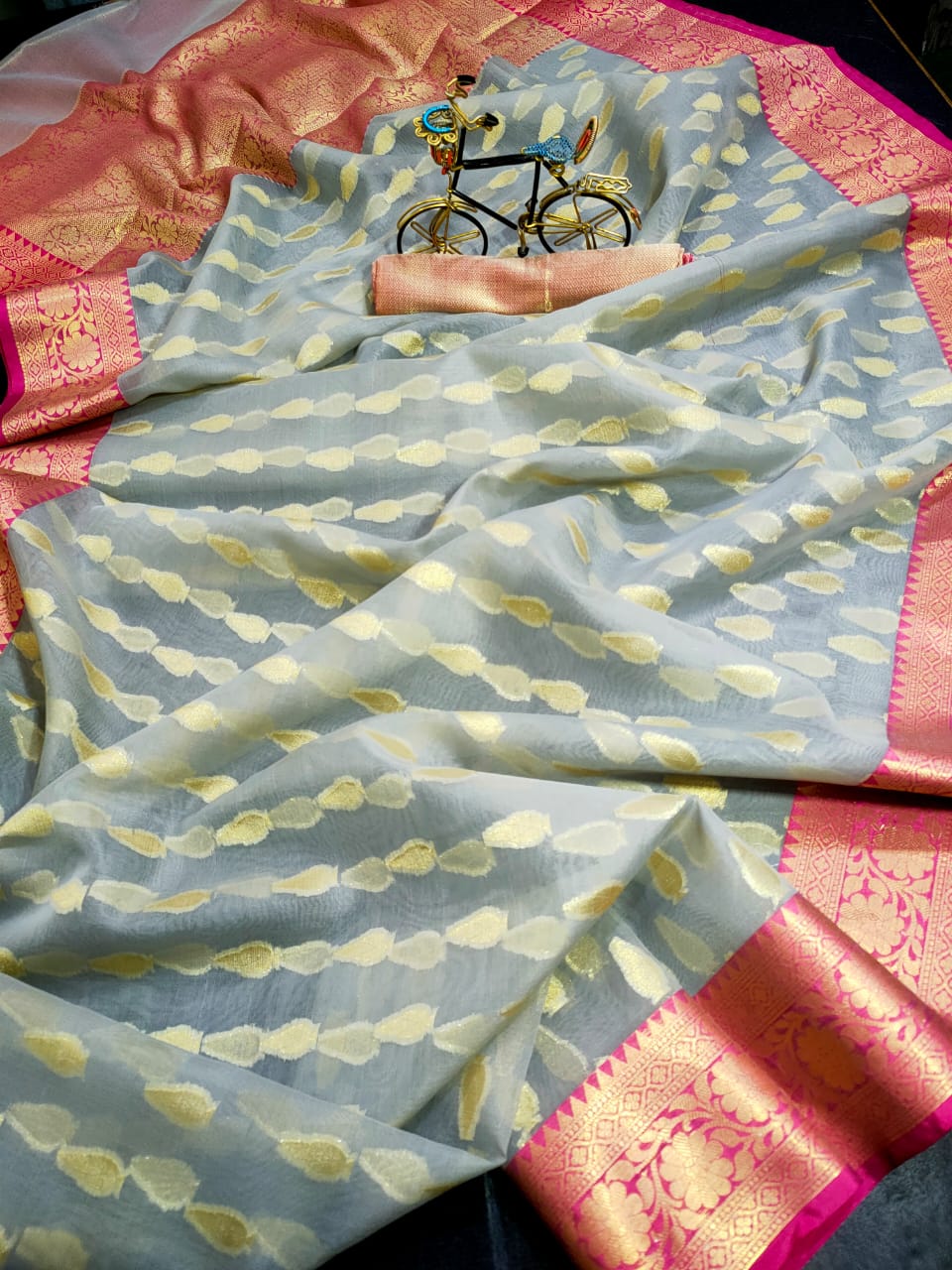 Benarsi Kora Organza Silk Sarees