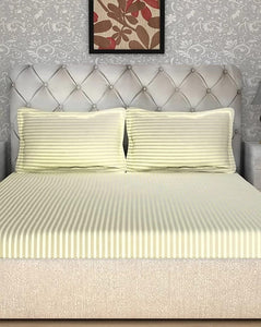 Satin Stripes King-Size Fitted Bedding Set