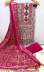 Chanderi Kalamkari Top Cotton Bottom