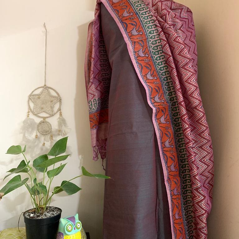 Mangalgiri Silk Kurta and Bottom