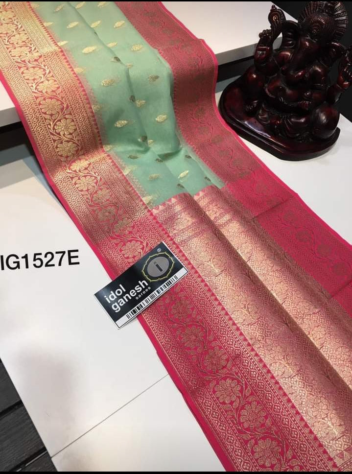 Benarsi Kora Organza Silk Sarees