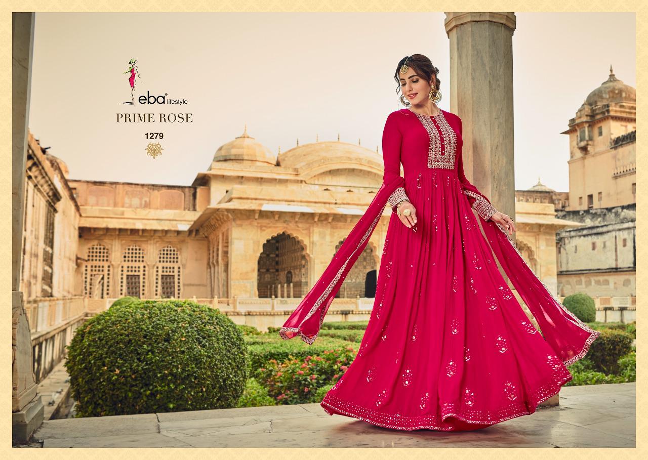 Georgette Embroidery Gown with Dupatta
