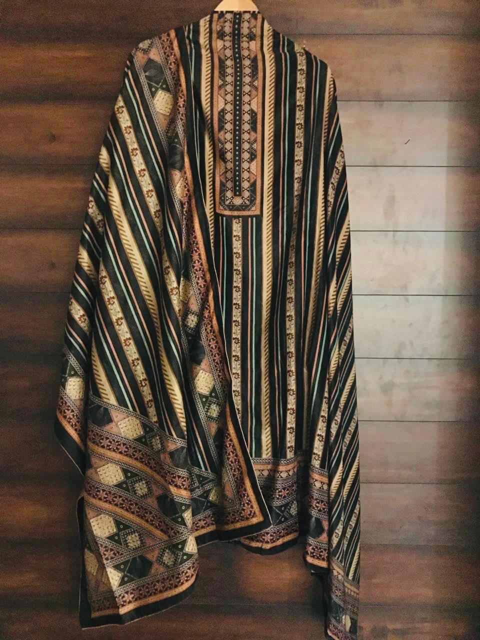 Velvet Suit with pashmina bottom