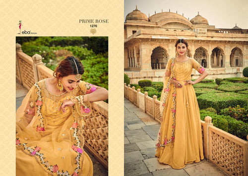 Georgette Embroidery Gown with Dupatta