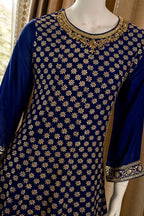 Beautiful Chinnon Short Anarkali with Garara