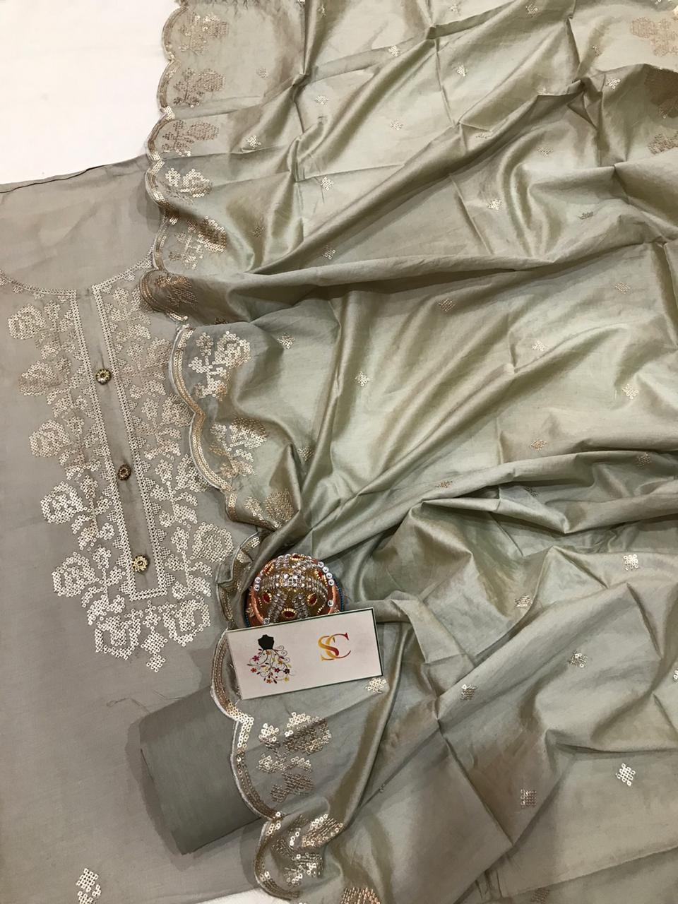 Muslin Shirt Dupatta Cotton Bottom