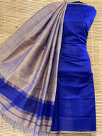 Maheshwari Cotton Silk Top with Jute Dupatta