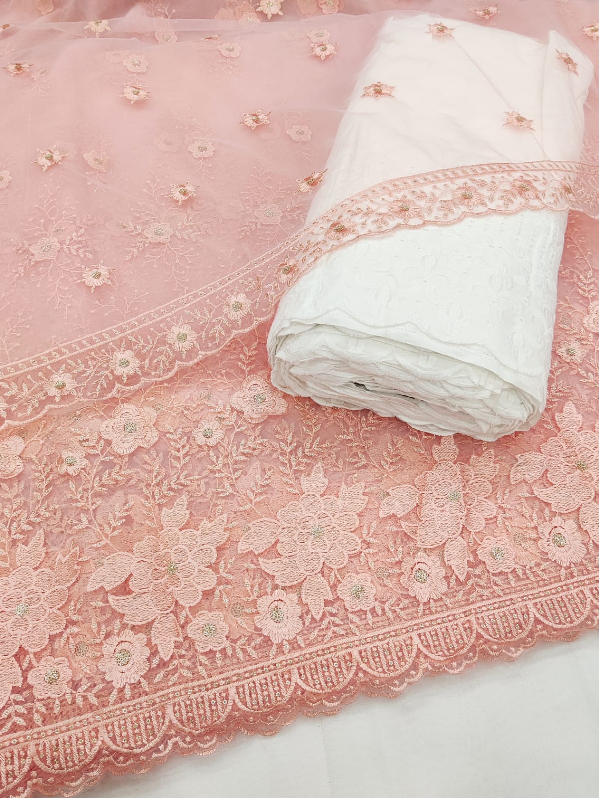 Beautiful Net Chikankari Suits
