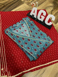 Silk Stitched Anarkali with Dupatta AGC