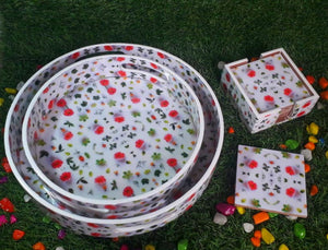 Beautiful Tray n Coasters Combo