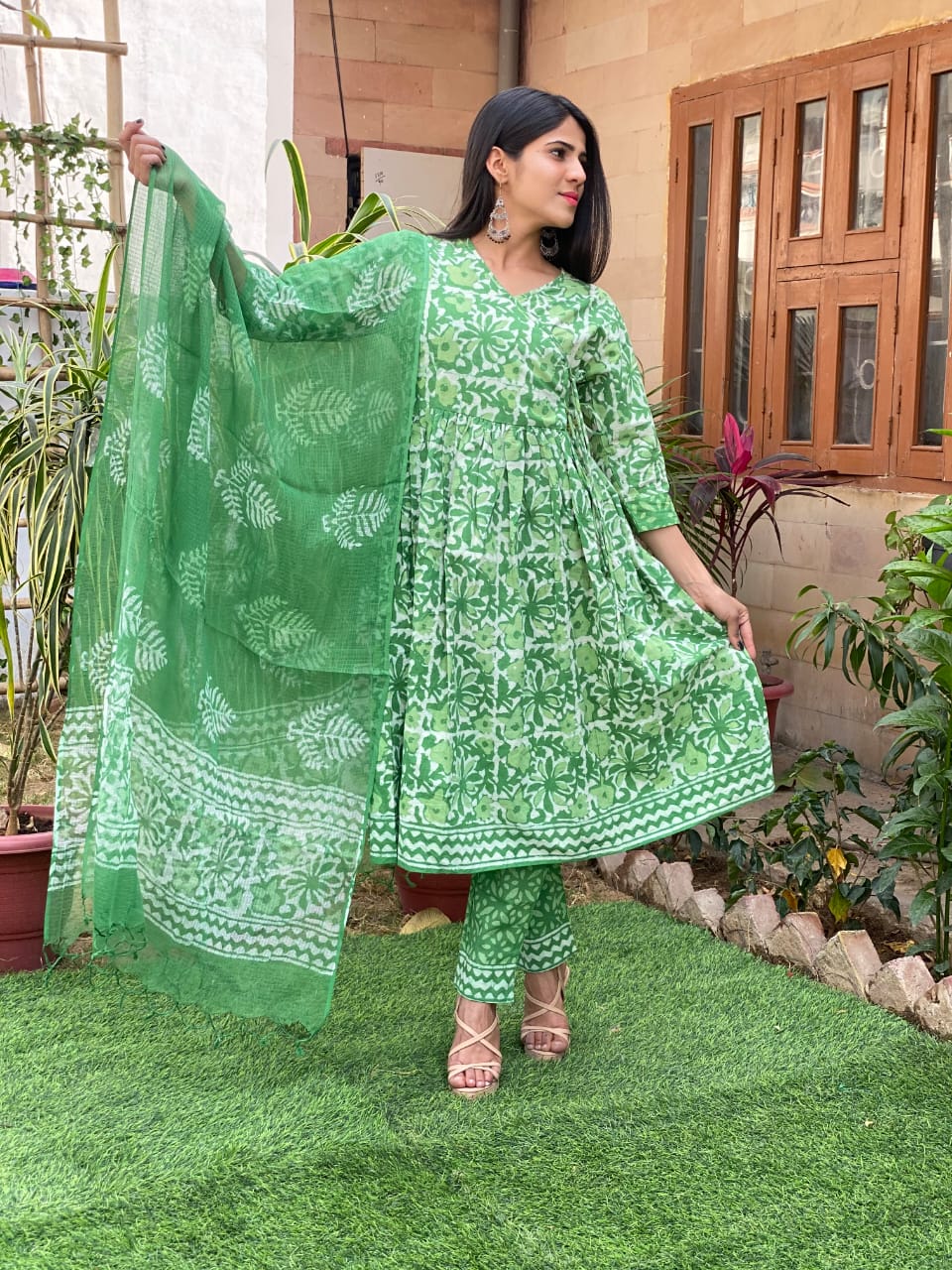 Angrakha Style Organic Cotton Suits