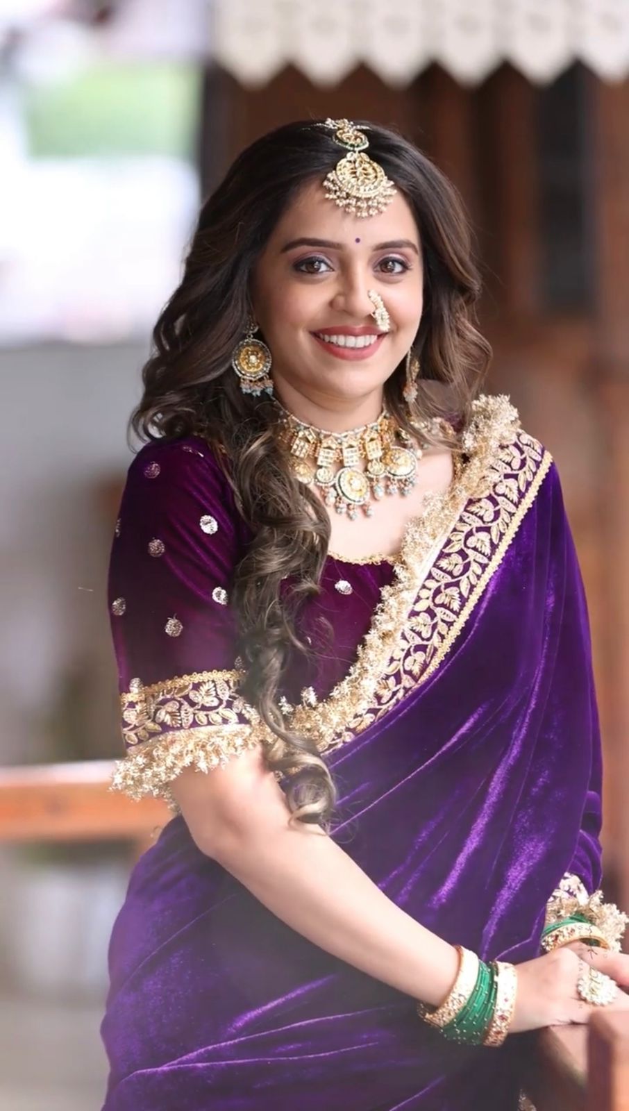 Designer Velvet Saree