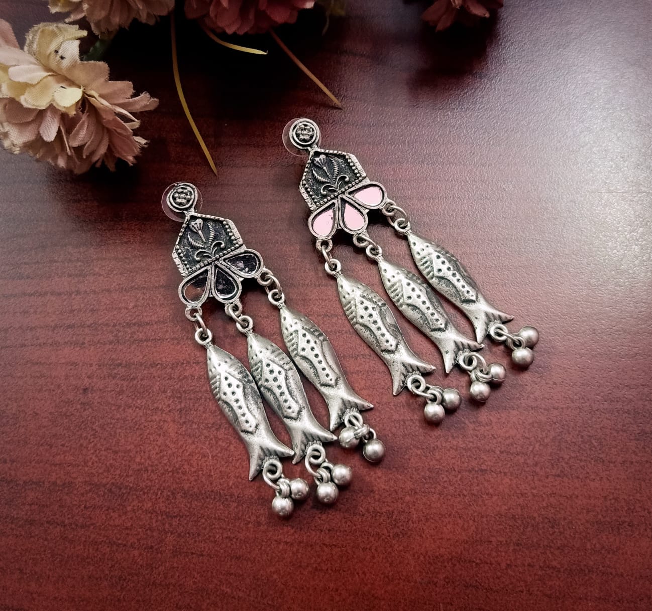 Classy Black Polish Earrings