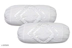 Fancy Embroidered Cotton Bolster Covers Vol 2 M1