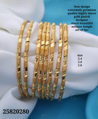 Gold Plated Bangles(6pcs)