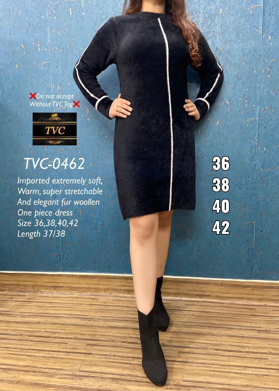 Woolen One Piece dress