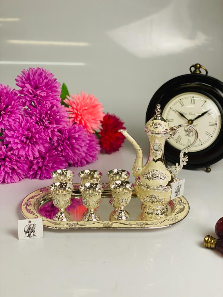 Fine Metal Surahi Set