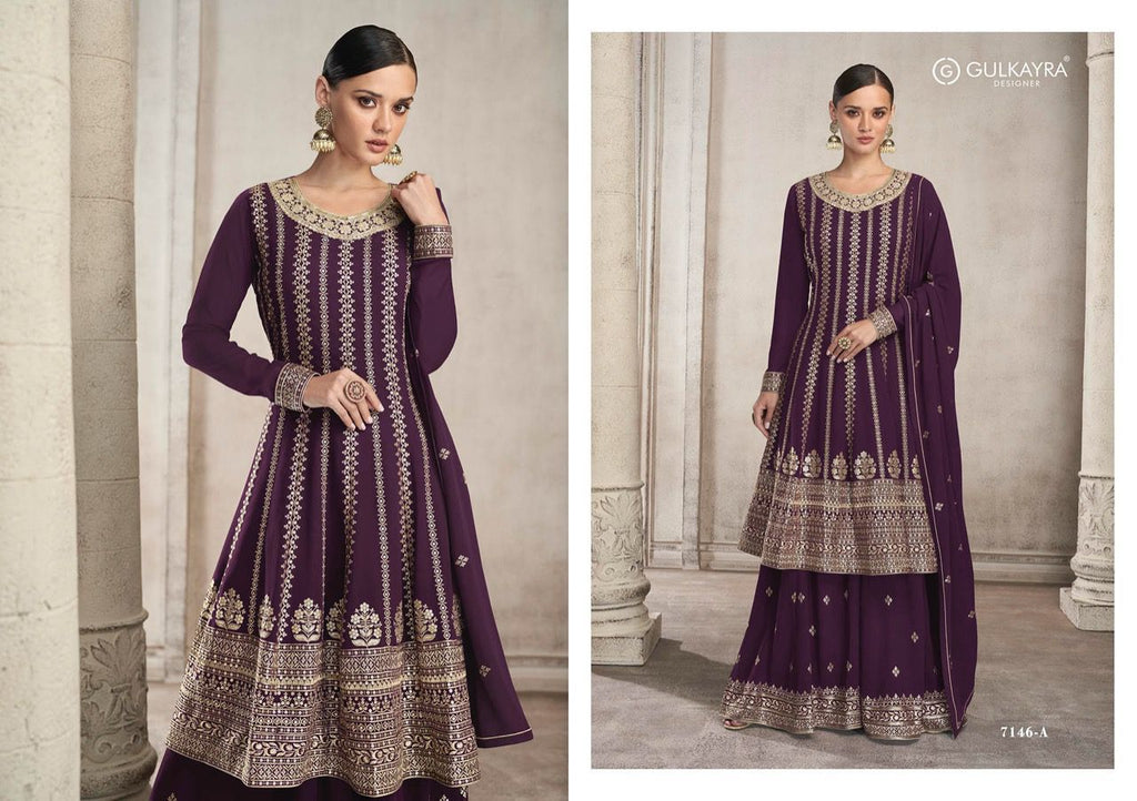 Beautiful Georgette Sharara Stitched