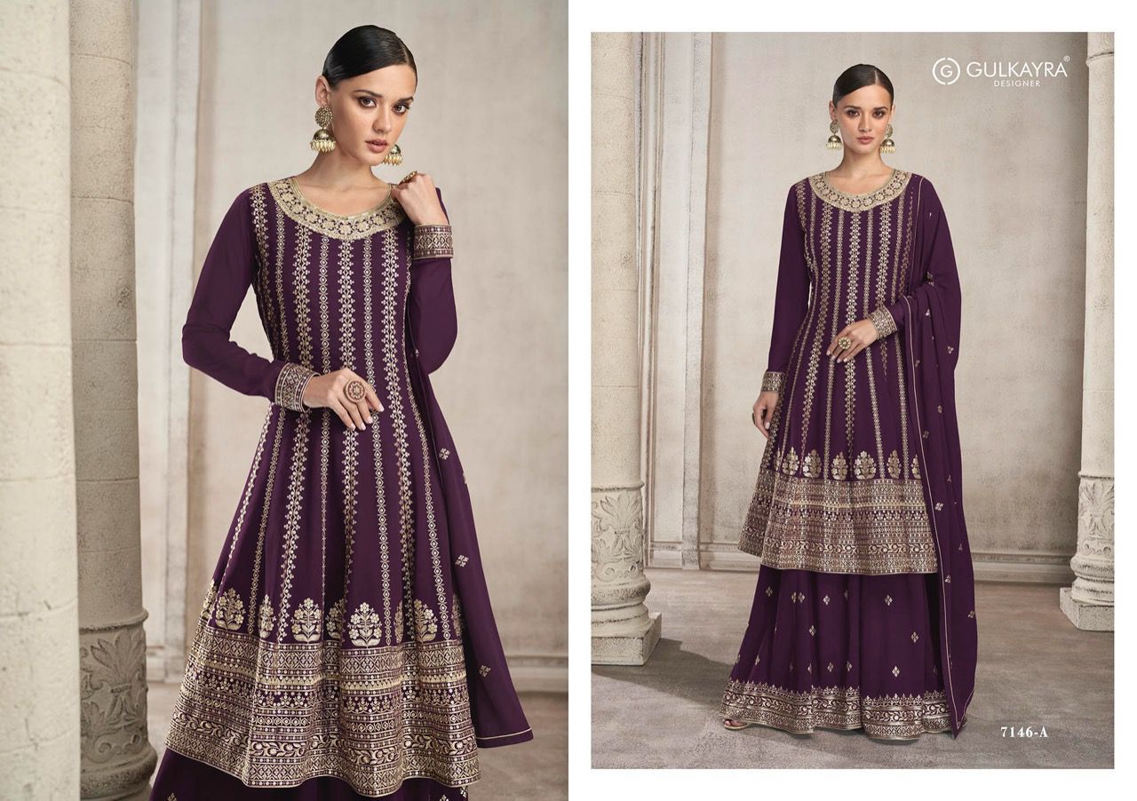 Beautiful Georgette Sharara Stitched