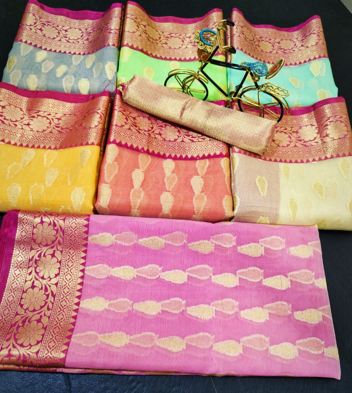 Benarsi Kora Organza Silk Sarees
