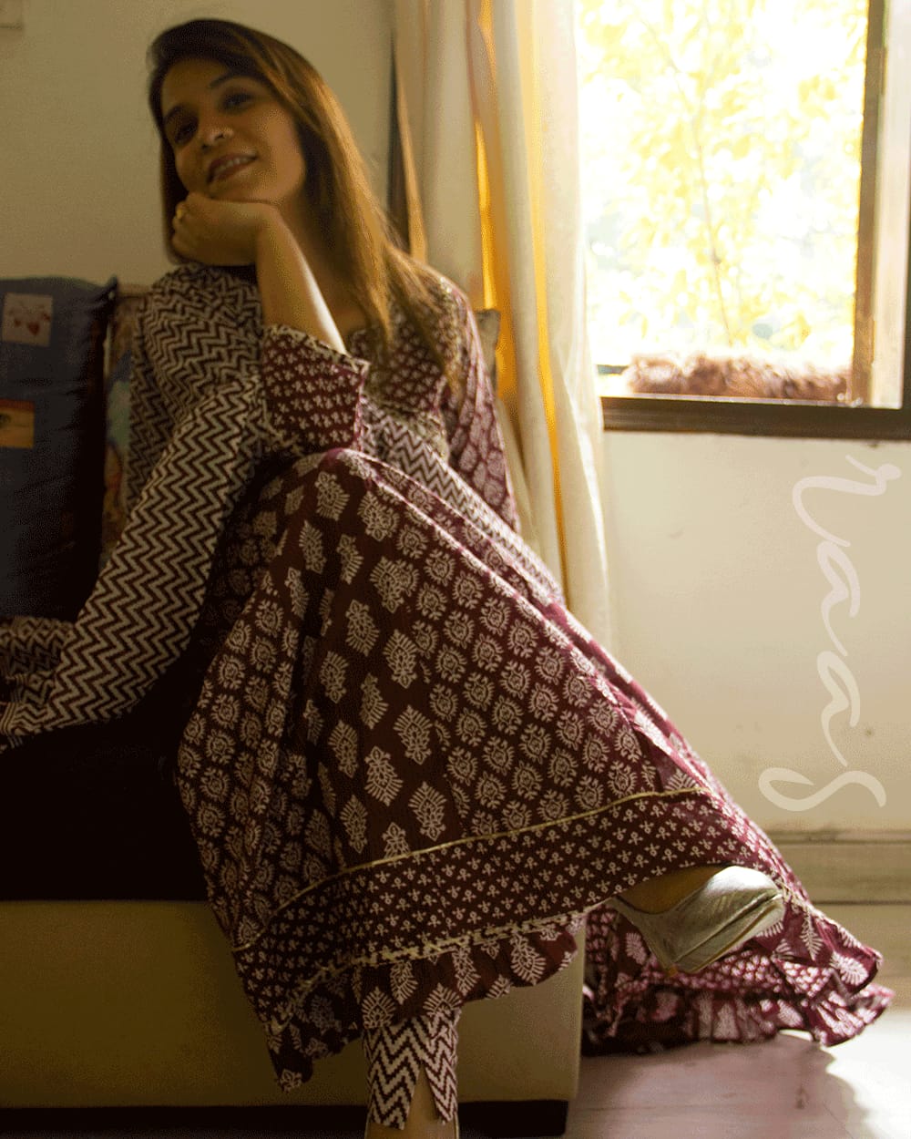 Cotton Kalidar Kurti with Pant