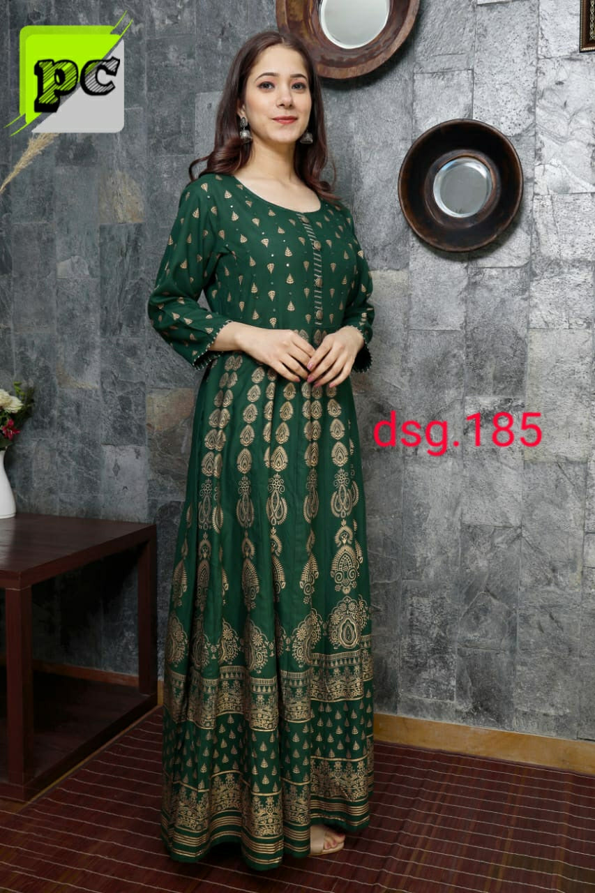 Flair Kurti with mirror work