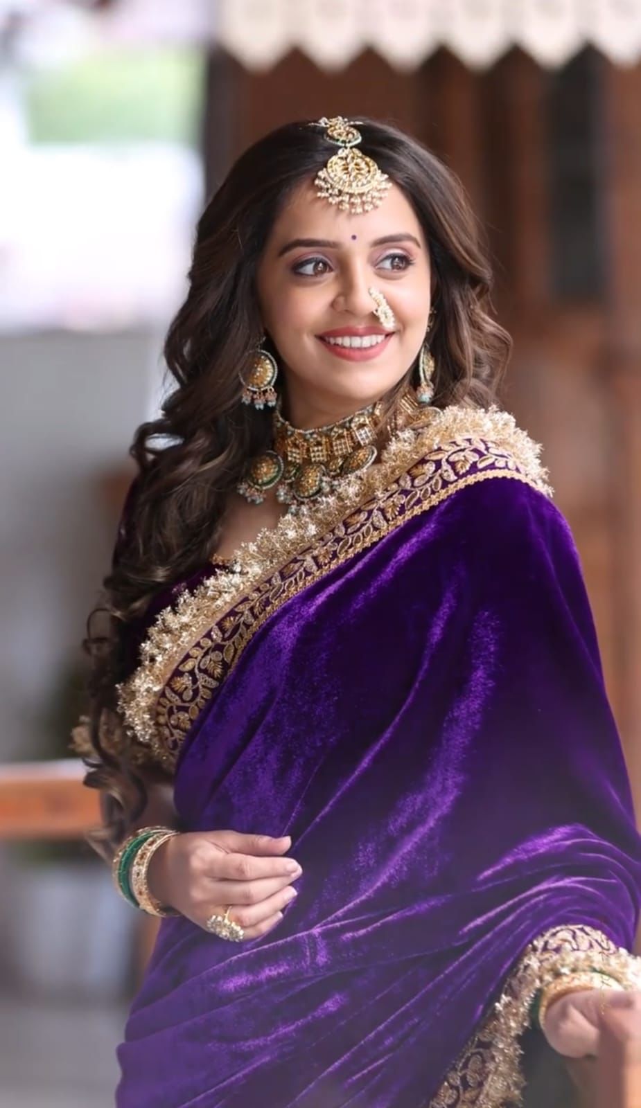 Designer Velvet Saree