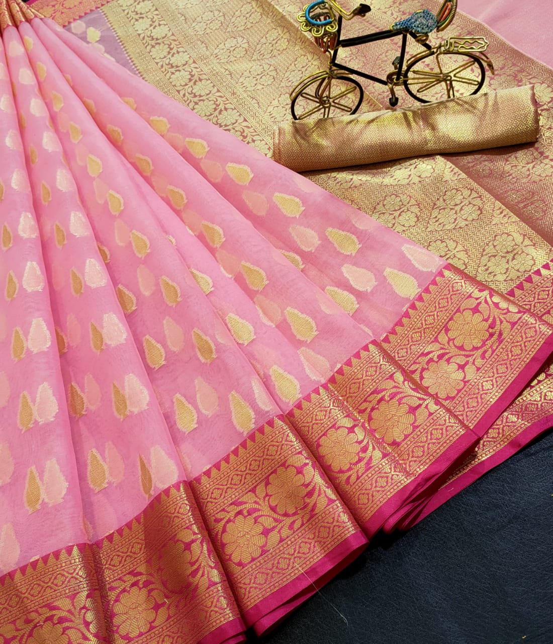 Benarsi Kora Organza Silk Sarees