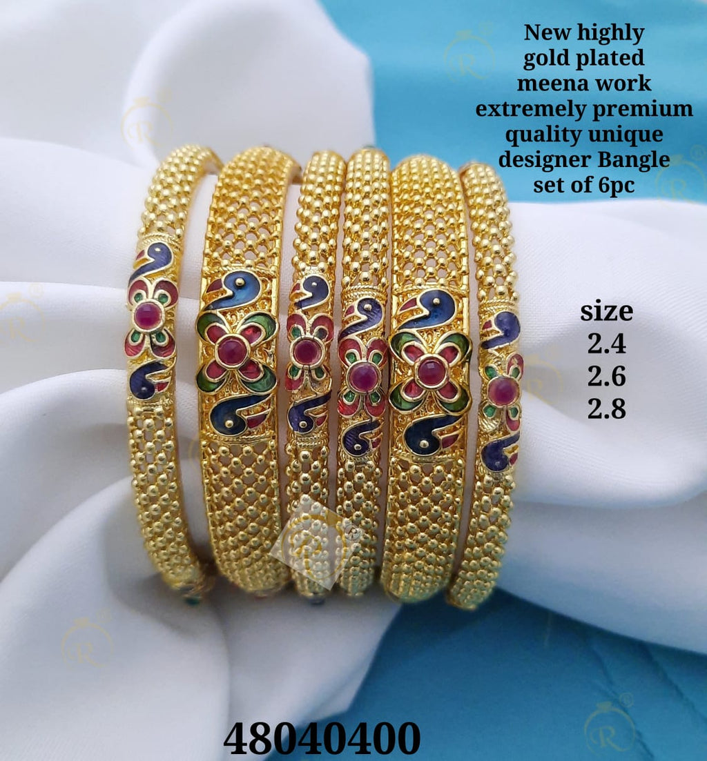 Gold plated bangle set1