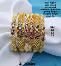 Load image into Gallery viewer, Gold plated bangle set1