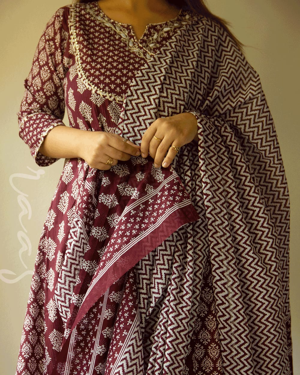 Cotton Kalidar Kurti with Pant