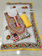 Georgette suits with Kantha embroidery