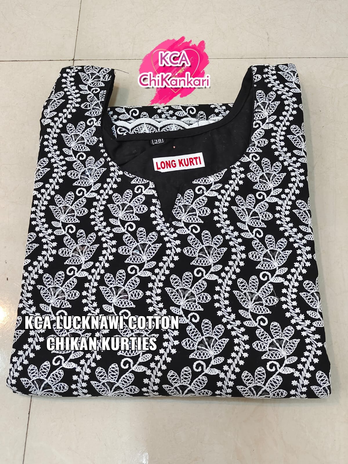 Lucknowi Chikan Long Kurti
