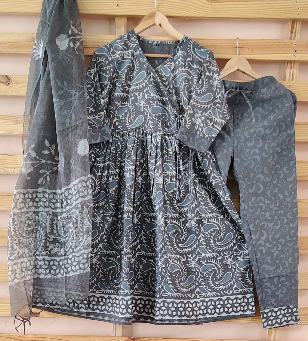 Angrakha Style Organic Cotton Suits
