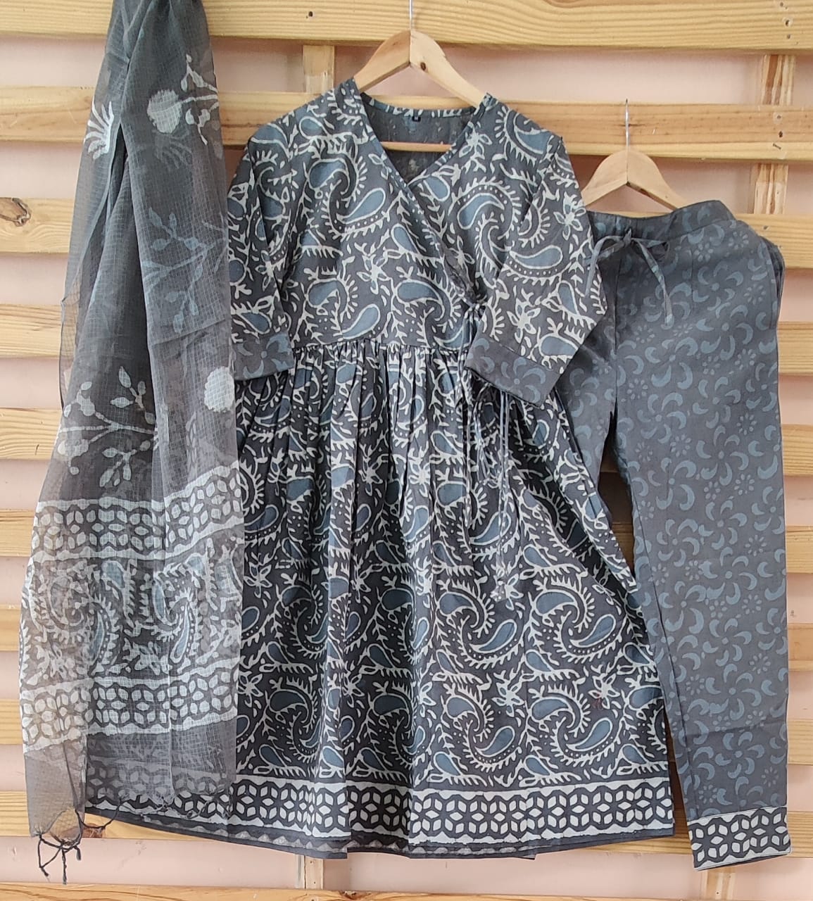 Angrakha Style Organic Cotton Suits