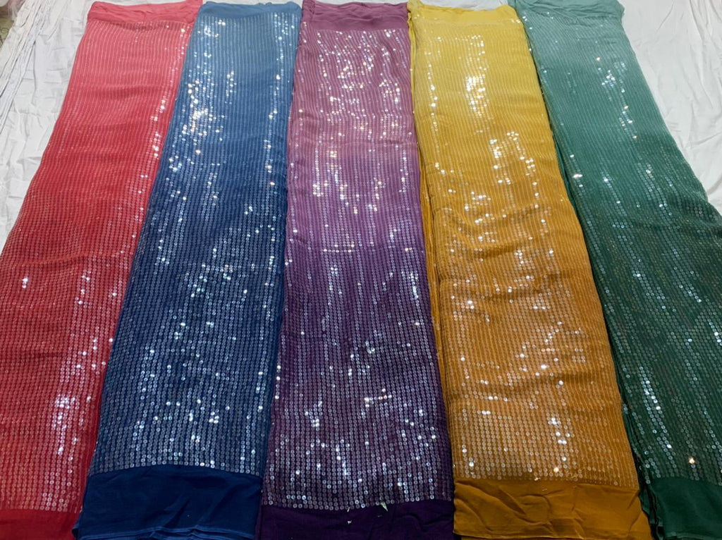 Georgette Sequinned Sarees