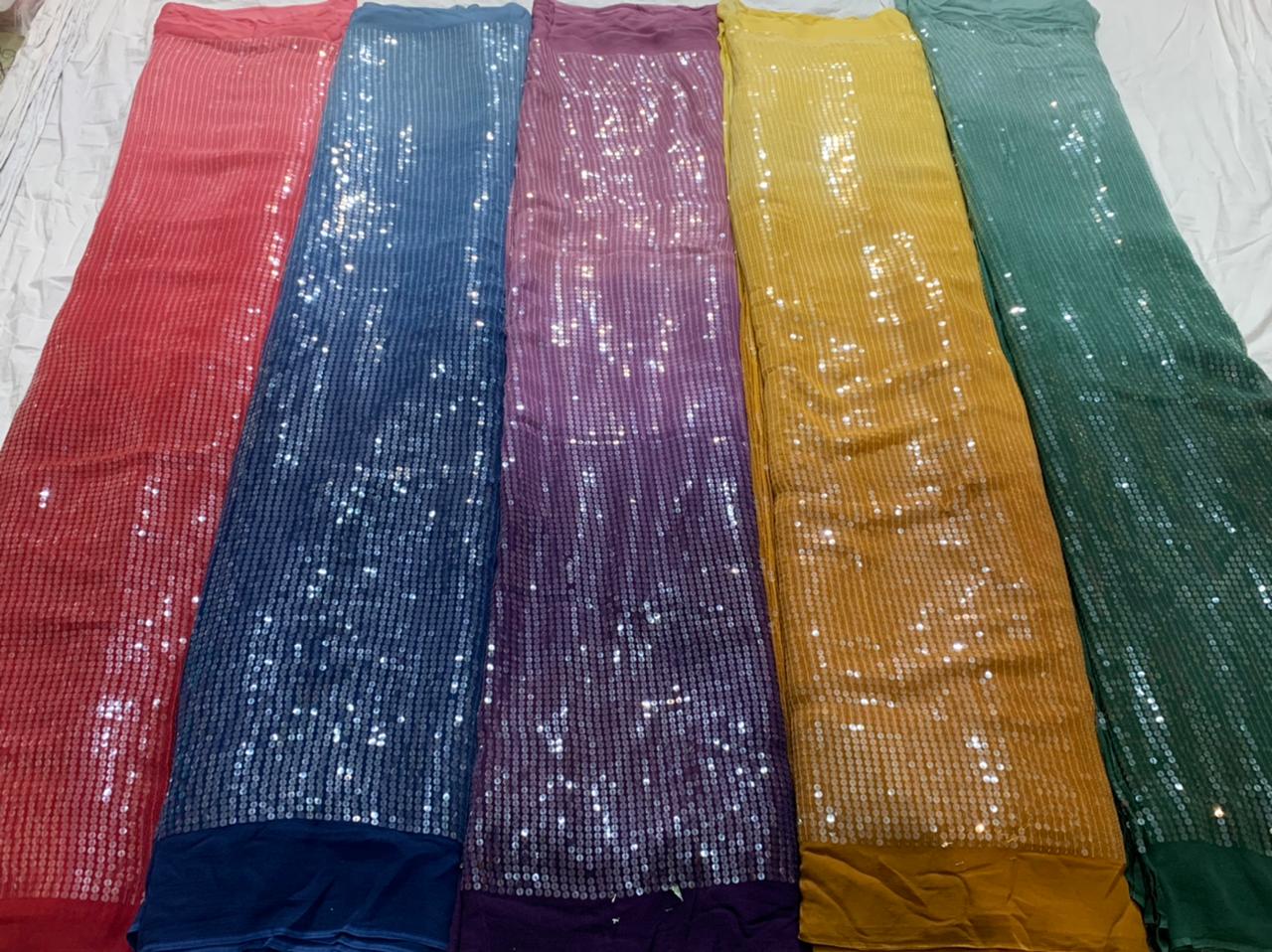 Georgette Sequinned Sarees