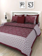 Elite Attractive Cotton Printed Double Bedsheets Vol 12