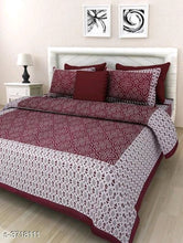 Load image into Gallery viewer, Elite Attractive Cotton Printed Double Bedsheets Vol 12