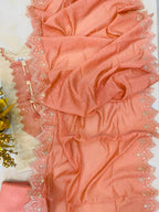 Khadi Chanderi Semi-stitched