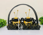 Platter Dry fruit/Snack Set (Mix Metal)