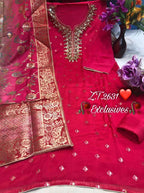 Chinnon with sequins and kundan work