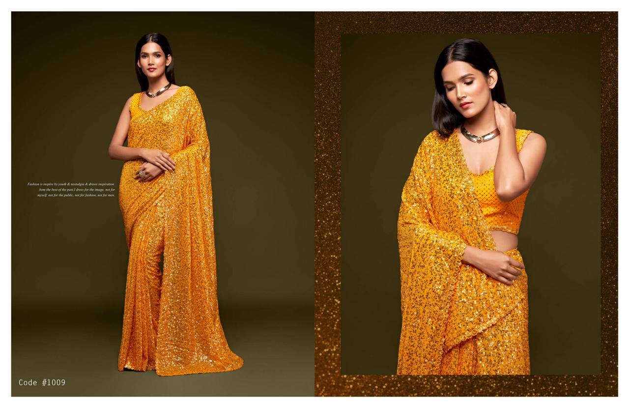 Starlit Sequins Party Sarees