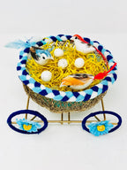 A Wire Mesh Carriage Platter Dry fruit/Snack Set/Show Piece