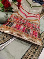Georgette Shirt with Tabby Salwar