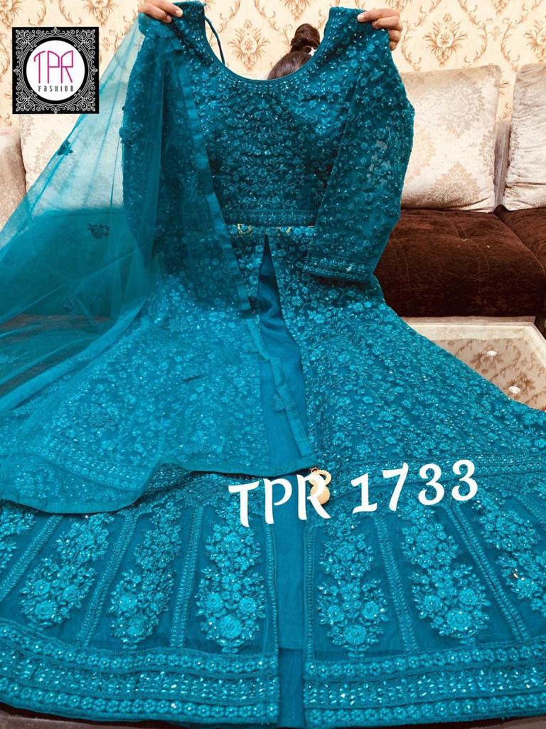 Beautiful Net Embroidered Gown
