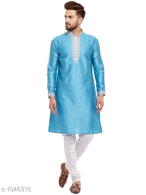 Men's Embroidered Kurta Pyjama Sets