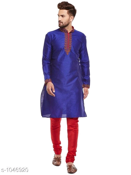 Men's Embroidered Kurta Pyjama Sets