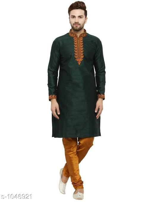 Men's Embroidered Kurta Pyjama Sets